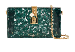 Taormina Lace Clutch, Plexi, Green, MII, S, 3* (B)